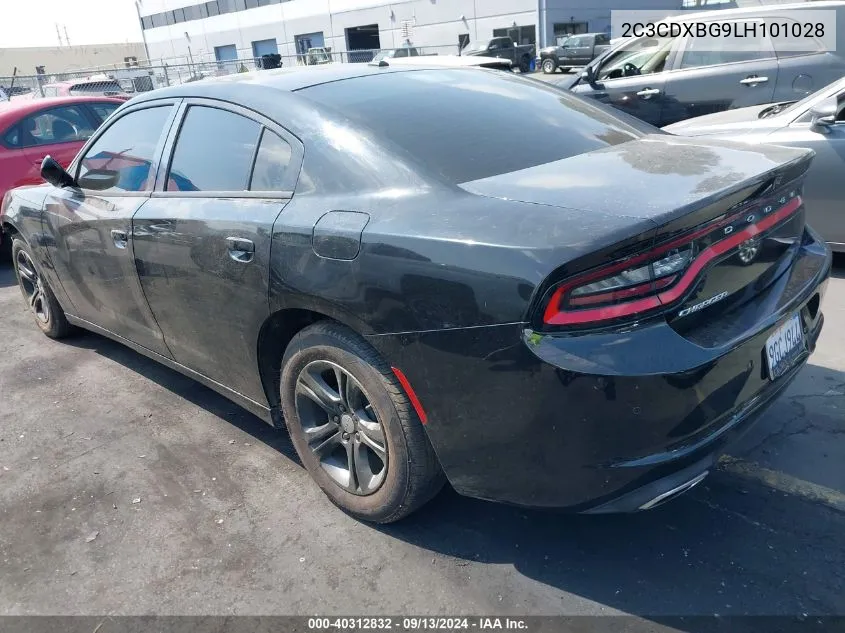 2020 Dodge Charger Sxt Rwd VIN: 2C3CDXBG9LH101028 Lot: 40312832