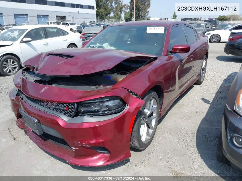 2C3CDXHGXLH167112 2020 Dodge Charger Gt Rwd