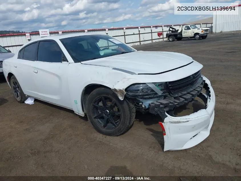 2020 Dodge Charger Sxt Rwd VIN: 2C3CDXBG5LH139694 Lot: 40347227