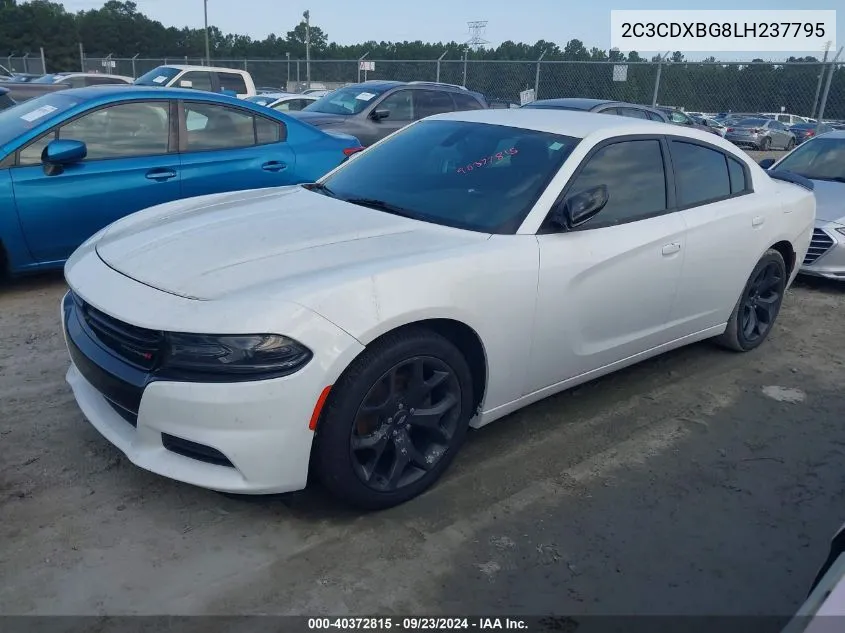 2020 Dodge Charger Sxt VIN: 2C3CDXBG8LH237795 Lot: 40372815