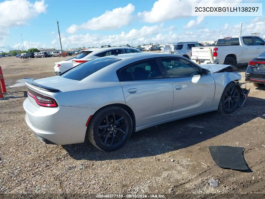 2020 Dodge Charger Sxt Rwd VIN: 2C3CDXBG1LH138297 Lot: 40377159