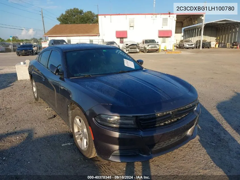 2020 Dodge Charger Sxt VIN: 2C3CDXBG1LH100780 Lot: 40378345