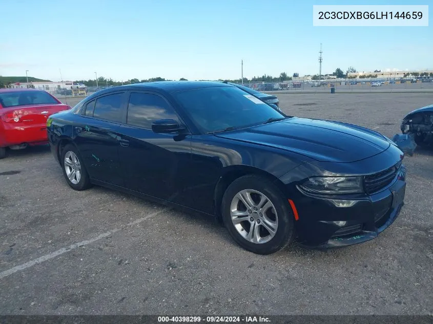 2020 Dodge Charger Sxt VIN: 2C3CDXBG6LH144659 Lot: 40398299