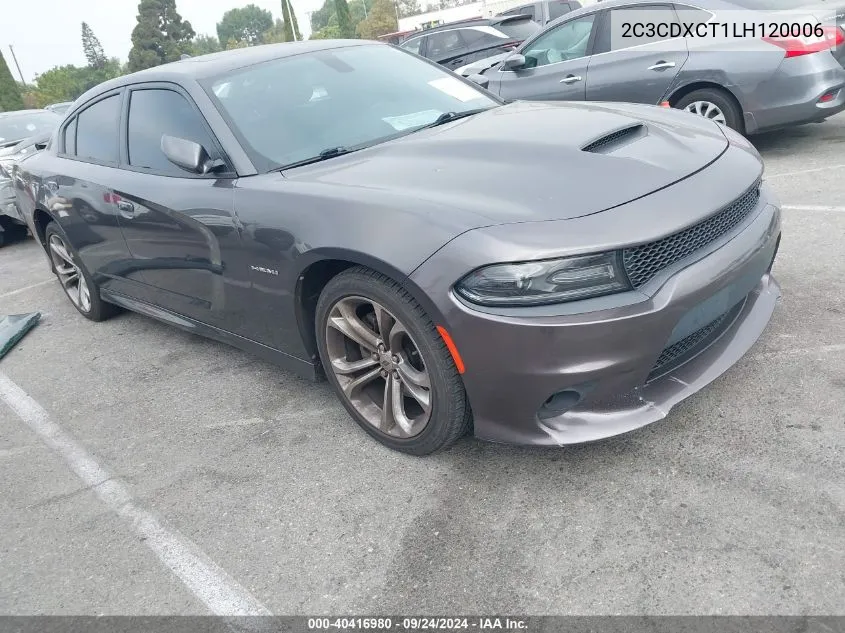 2020 Dodge Charger R/T Rwd VIN: 2C3CDXCT1LH120006 Lot: 40416980