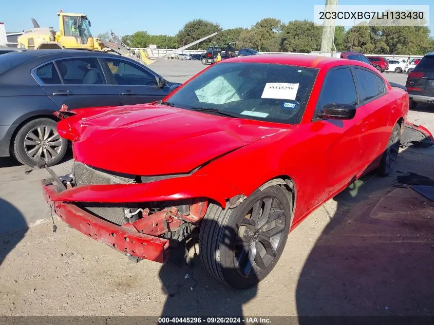 2020 Dodge Charger Sxt VIN: 2C3CDXBG7LH133430 Lot: 40445296