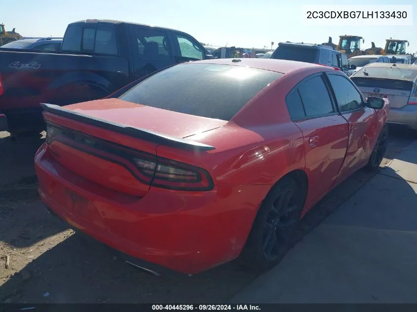 2020 Dodge Charger Sxt VIN: 2C3CDXBG7LH133430 Lot: 40445296