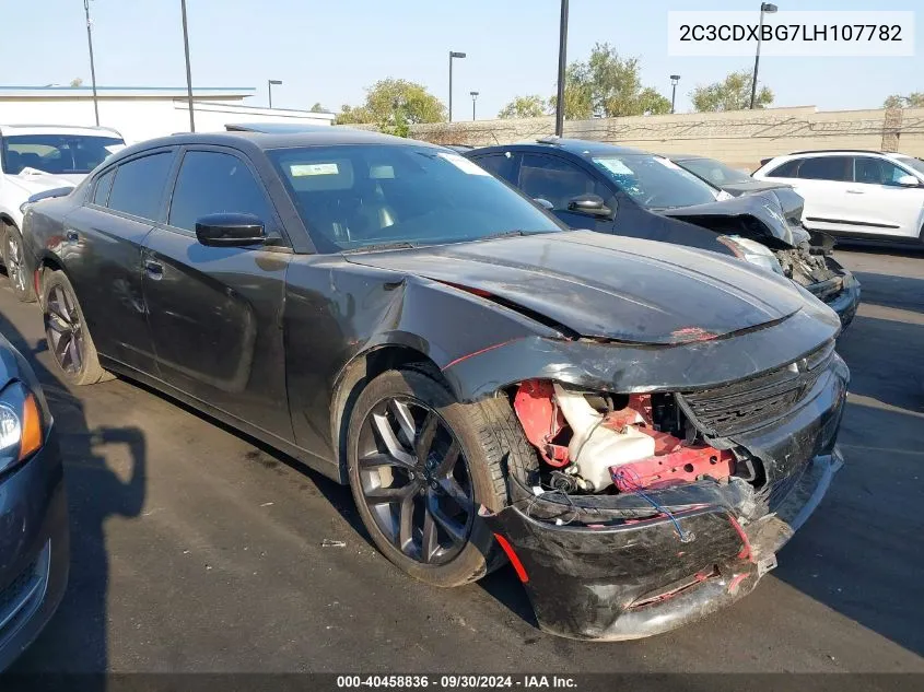 2020 Dodge Charger Sxt Rwd VIN: 2C3CDXBG7LH107782 Lot: 40458836