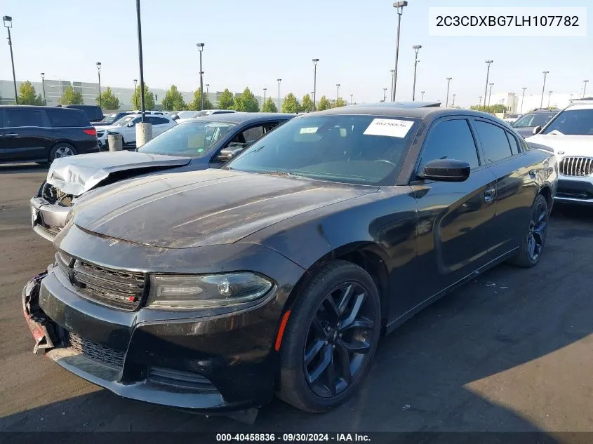 2020 Dodge Charger Sxt Rwd VIN: 2C3CDXBG7LH107782 Lot: 40458836