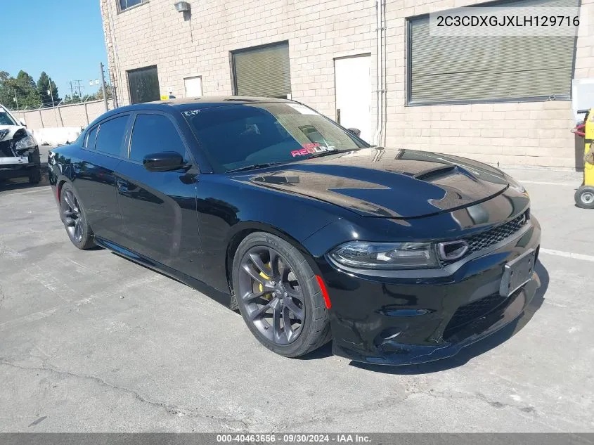 2020 Dodge Charger Scat Pack Rwd VIN: 2C3CDXGJXLH129716 Lot: 40463656