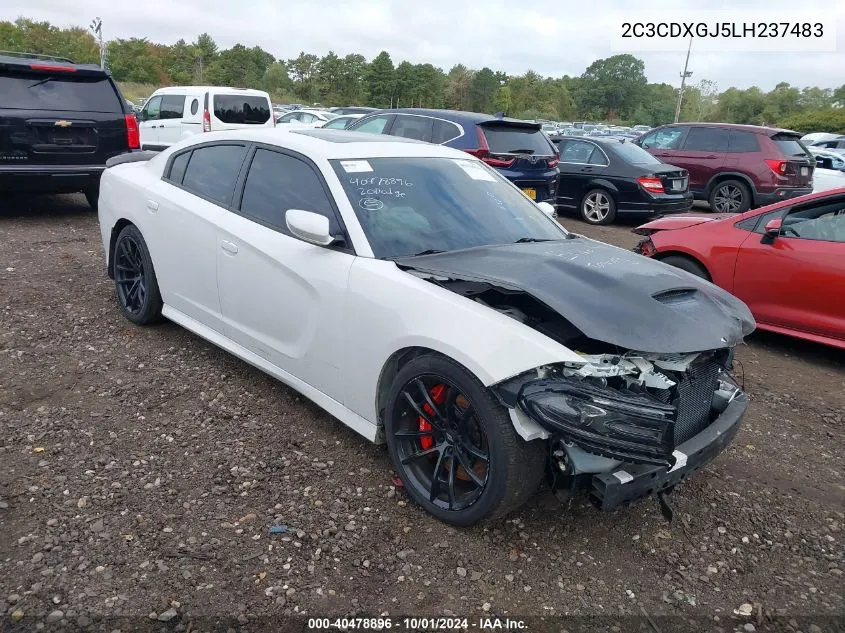 2020 Dodge Charger Scat Pack Rwd VIN: 2C3CDXGJ5LH237483 Lot: 40478896