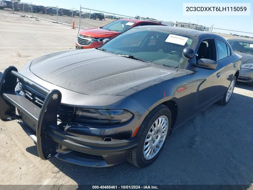 2020 Dodge Charger Police Awd VIN: 2C3CDXKT6LH115059 Lot: 40485461