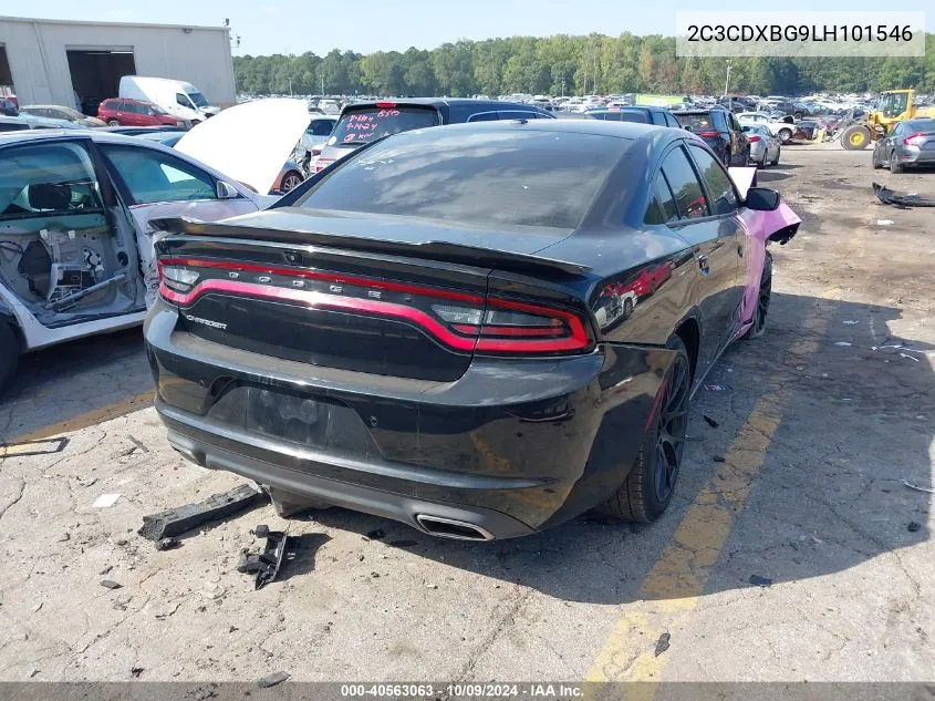 2020 Dodge Charger Sxt Rwd VIN: 2C3CDXBG9LH101546 Lot: 40563063