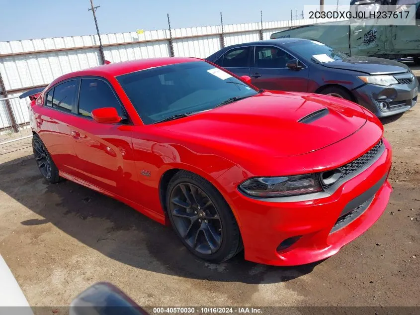 2020 Dodge Charger Scat Pack Rwd VIN: 2C3CDXGJ0LH237617 Lot: 40570030