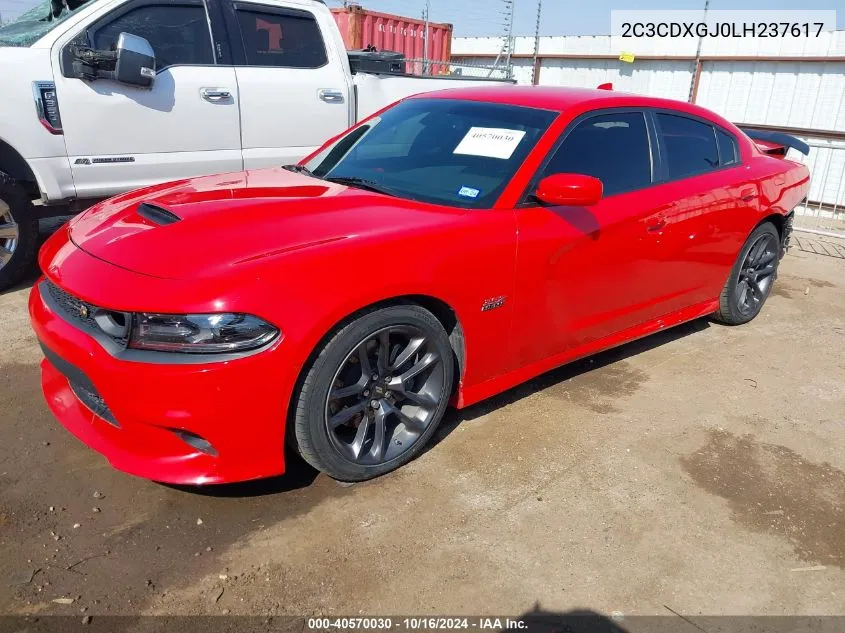 2020 Dodge Charger Scat Pack Rwd VIN: 2C3CDXGJ0LH237617 Lot: 40570030