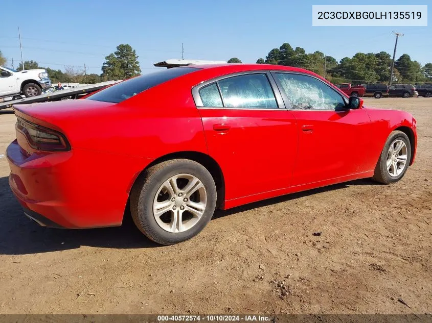 2020 Dodge Charger Sxt Rwd VIN: 2C3CDXBG0LH135519 Lot: 40572574