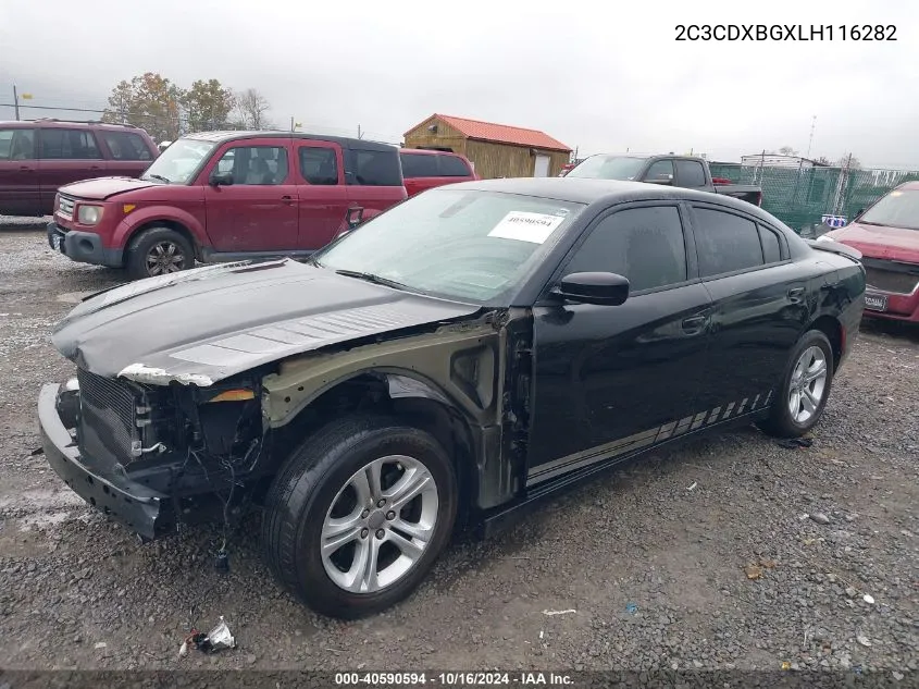 2020 Dodge Charger Sxt Rwd VIN: 2C3CDXBGXLH116282 Lot: 40590594