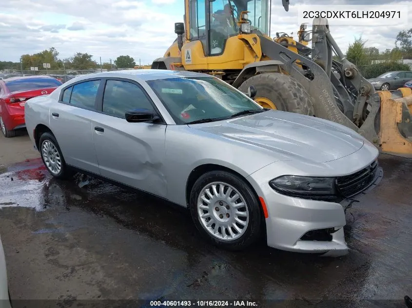 2020 Dodge Charger Police Awd VIN: 2C3CDXKT6LH204971 Lot: 40601493