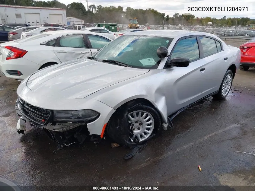 2020 Dodge Charger Police Awd VIN: 2C3CDXKT6LH204971 Lot: 40601493