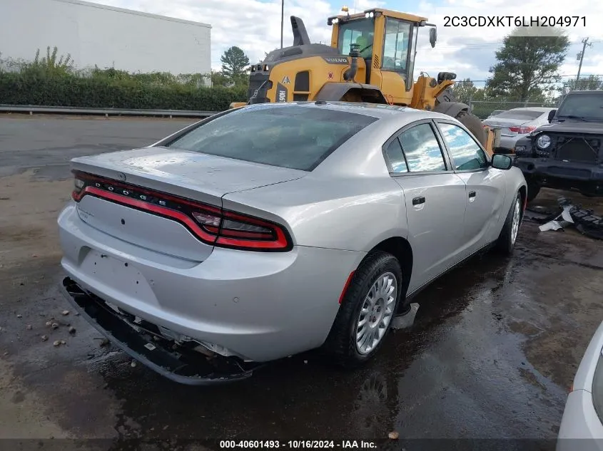 2020 Dodge Charger Police Awd VIN: 2C3CDXKT6LH204971 Lot: 40601493