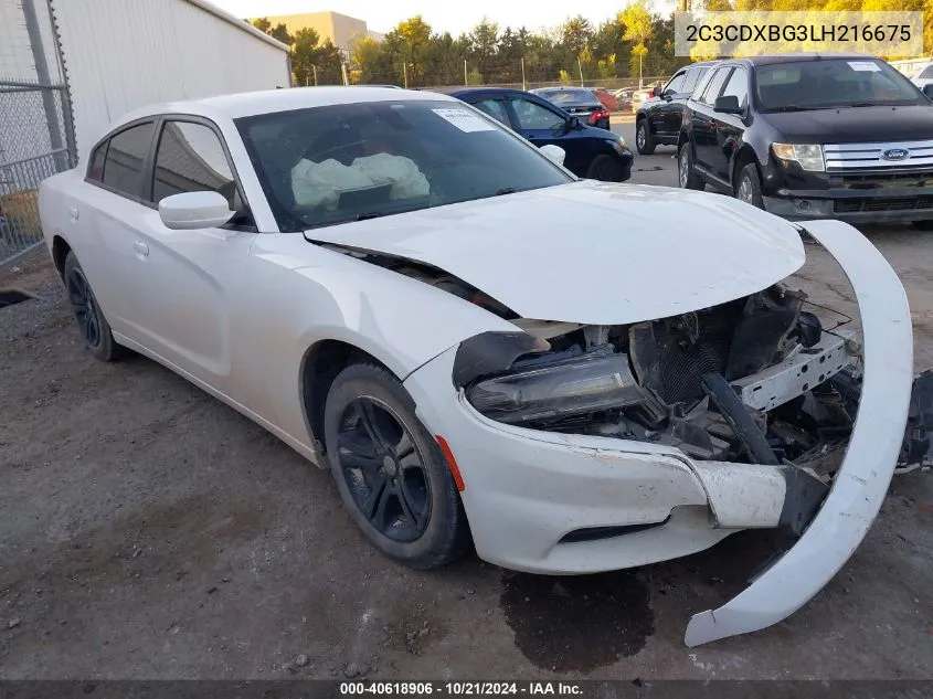 2020 Dodge Charger Sxt Rwd VIN: 2C3CDXBG3LH216675 Lot: 40618906