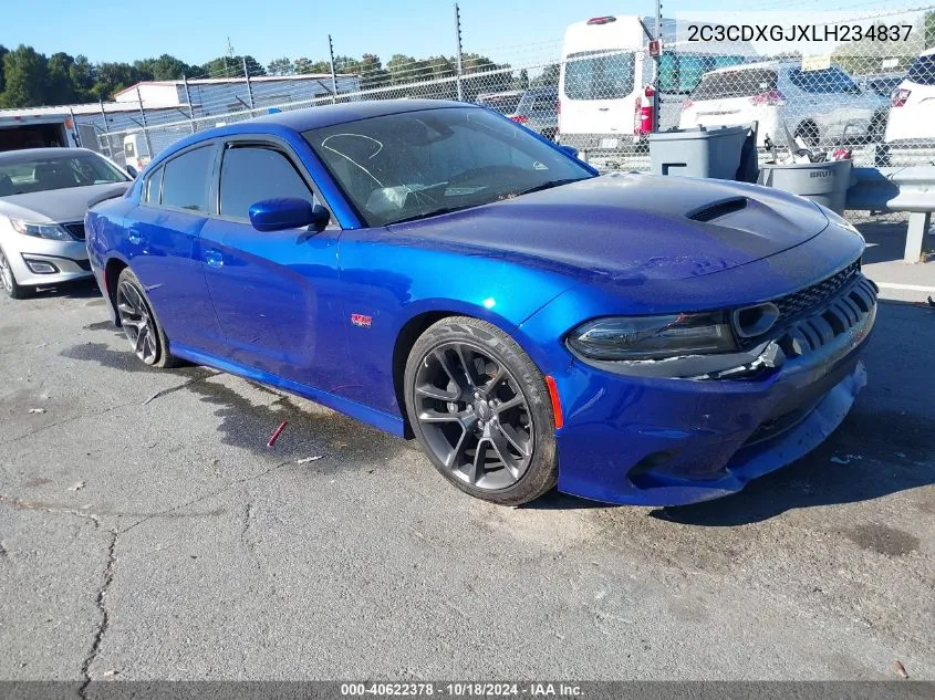 2020 Dodge Charger Scat Pack Rwd VIN: 2C3CDXGJXLH234837 Lot: 40622378