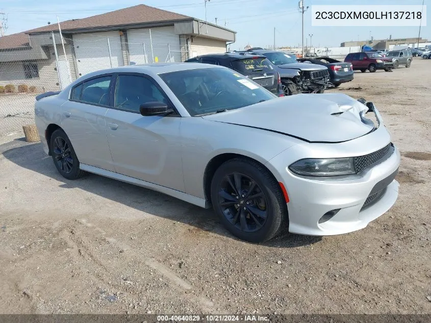 2020 Dodge Charger Gt VIN: 2C3CDXMG0LH137218 Lot: 40640829