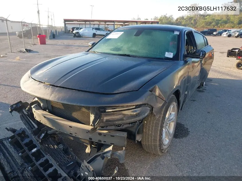 2020 Dodge Charger Sxt Rwd VIN: 2C3CDXBG5LH117632 Lot: 40650037