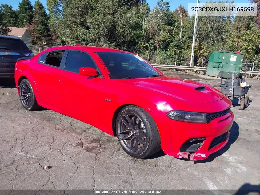 2020 Dodge Charger Scat Pack Widebody Rwd VIN: 2C3CDXGJXLH169598 Lot: 40651187