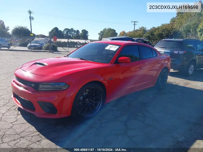 2020 Dodge Charger Scat Pack Widebody Rwd VIN: 2C3CDXGJXLH169598 Lot: 40651187