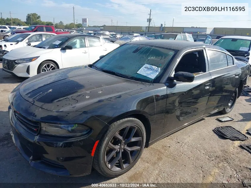 2020 Dodge Charger Sxt Rwd VIN: 2C3CDXBG9LH116595 Lot: 40653533