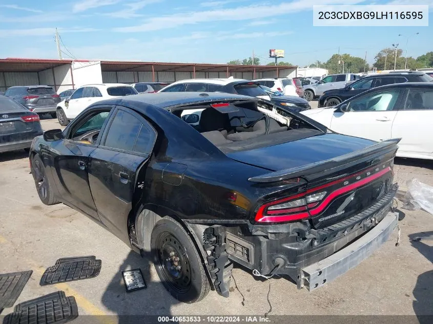 2020 Dodge Charger Sxt Rwd VIN: 2C3CDXBG9LH116595 Lot: 40653533