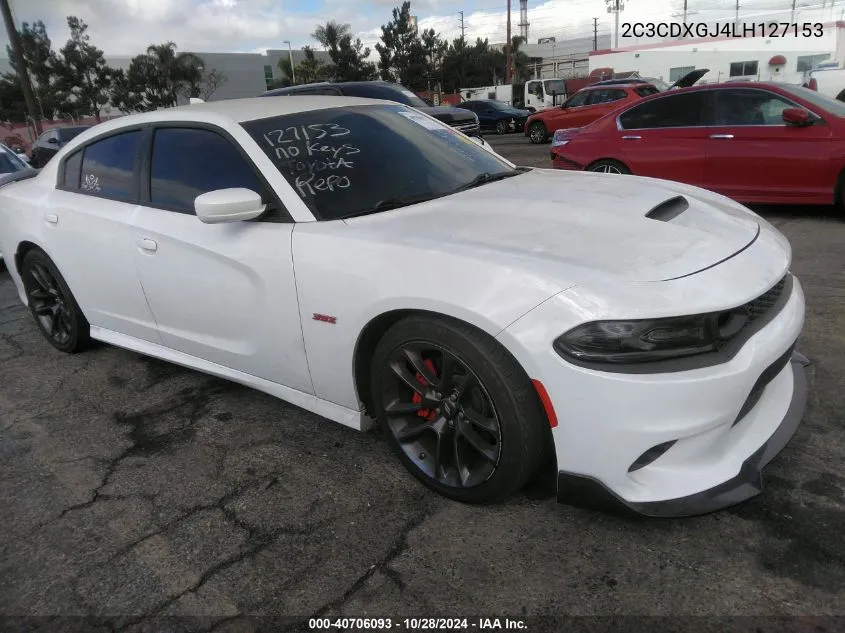 2020 Dodge Charger Scat Pack Rwd VIN: 2C3CDXGJ4LH127153 Lot: 40706093