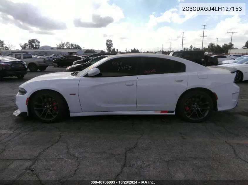 2020 Dodge Charger Scat Pack Rwd VIN: 2C3CDXGJ4LH127153 Lot: 40706093