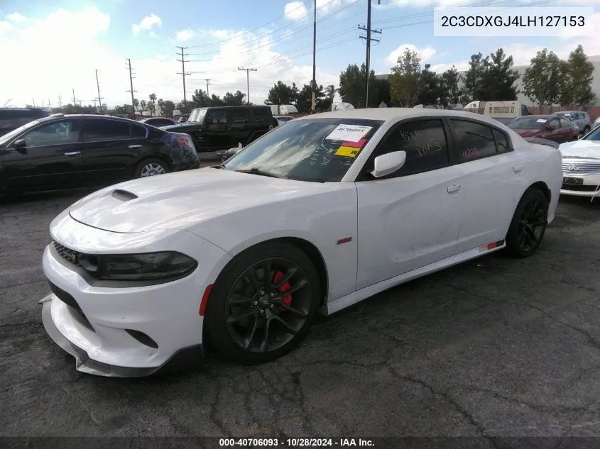 2020 Dodge Charger Scat Pack Rwd VIN: 2C3CDXGJ4LH127153 Lot: 40706093