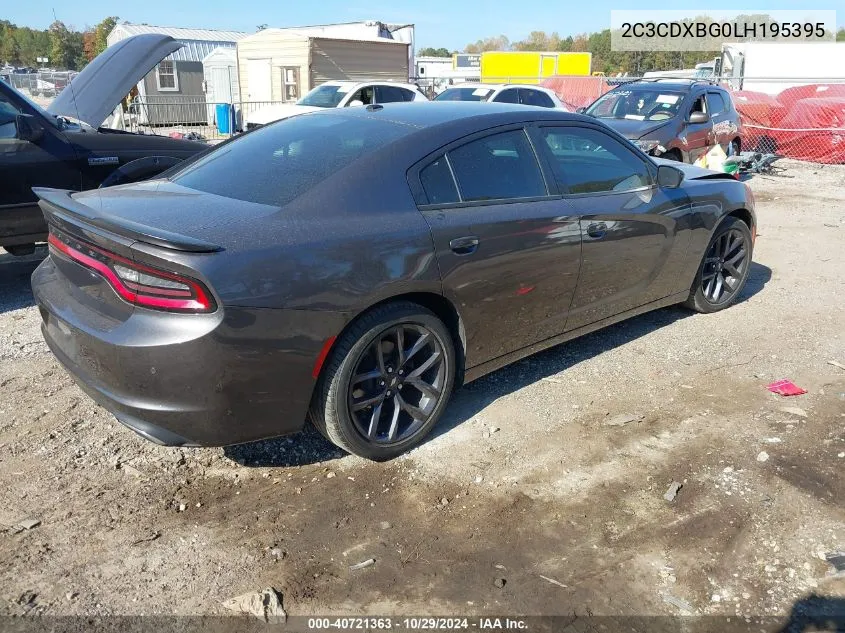 2020 Dodge Charger Sxt Rwd VIN: 2C3CDXBG0LH195395 Lot: 40721363