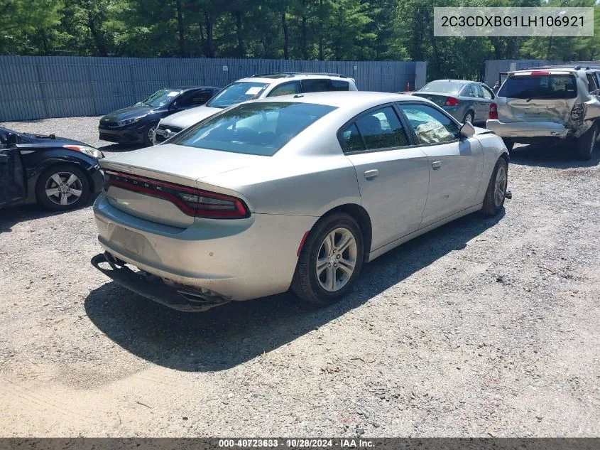 2020 Dodge Charger Sxt Rwd VIN: 2C3CDXBG1LH106921 Lot: 40723633