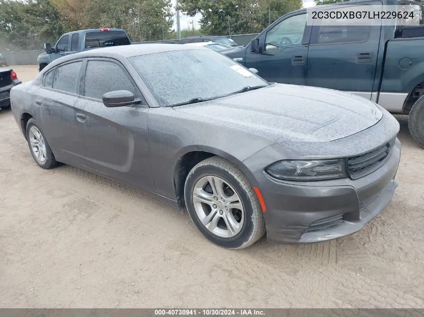 2020 Dodge Charger Sxt Rwd VIN: 2C3CDXBG7LH229624 Lot: 40730941