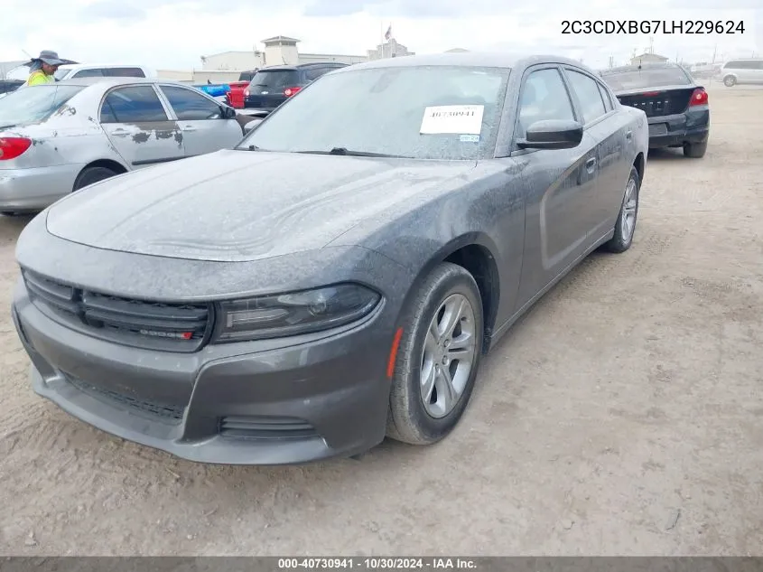 2020 Dodge Charger Sxt Rwd VIN: 2C3CDXBG7LH229624 Lot: 40730941