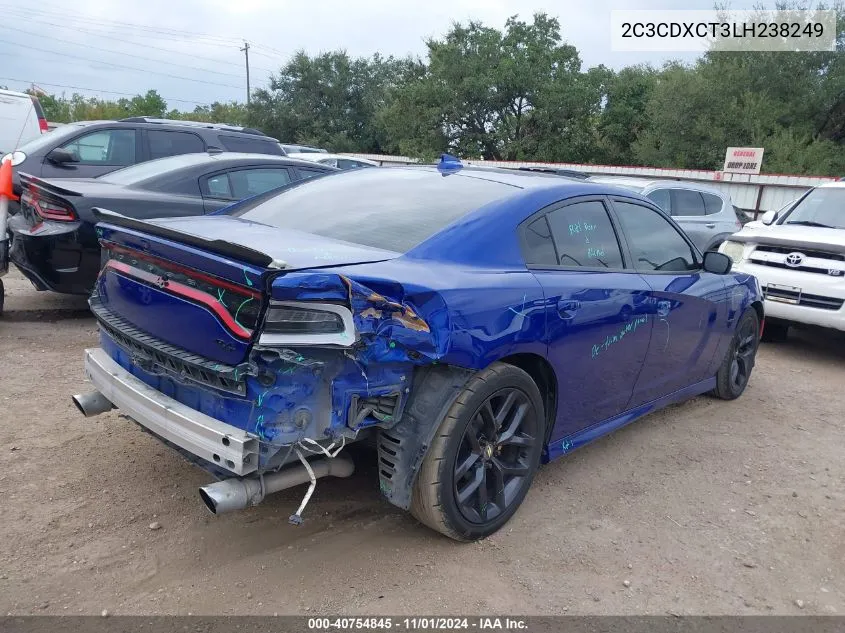 2020 Dodge Charger R/T Rwd VIN: 2C3CDXCT3LH238249 Lot: 40754845