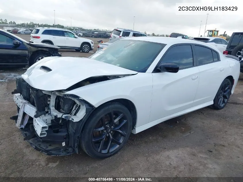 2020 Dodge Charger Gt Rwd VIN: 2C3CDXHG9LH183429 Lot: 40756498