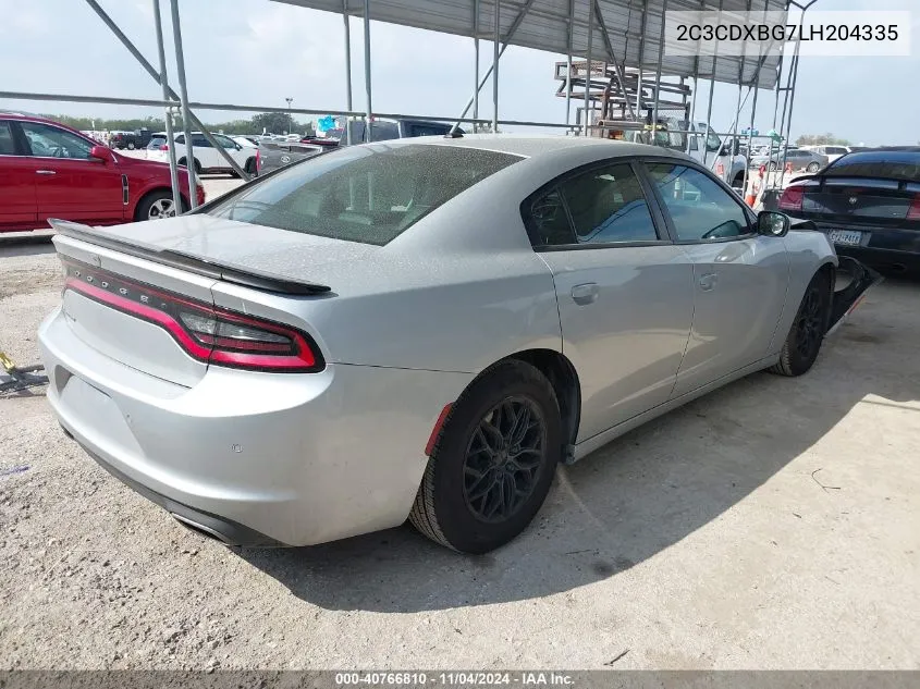 2020 Dodge Charger Sxt Rwd VIN: 2C3CDXBG7LH204335 Lot: 40766810