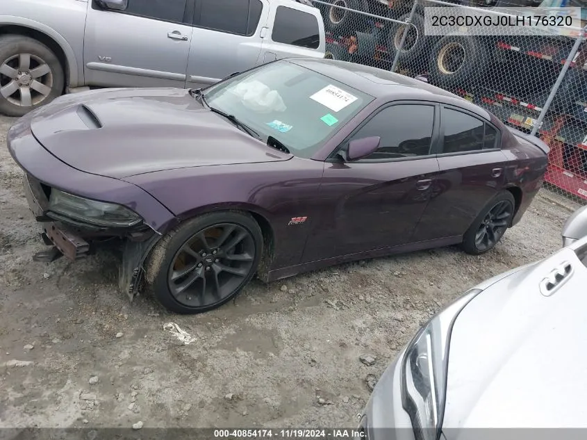 2020 Dodge Charger Scat Pack Rwd VIN: 2C3CDXGJ0LH176320 Lot: 40854174