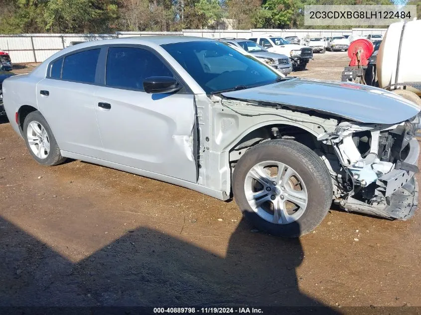 2020 Dodge Charger Sxt Rwd VIN: 2C3CDXBG8LH122484 Lot: 40889798