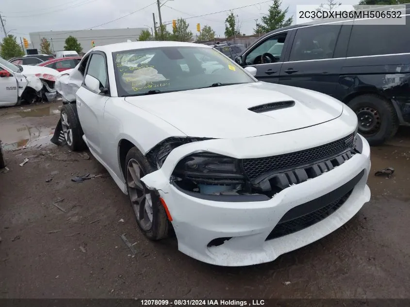 2021 Dodge Charger Gt VIN: 2C3CDXHG6MH506532 Lot: 12078099