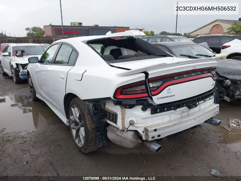 2C3CDXHG6MH506532 2021 Dodge Charger Gt