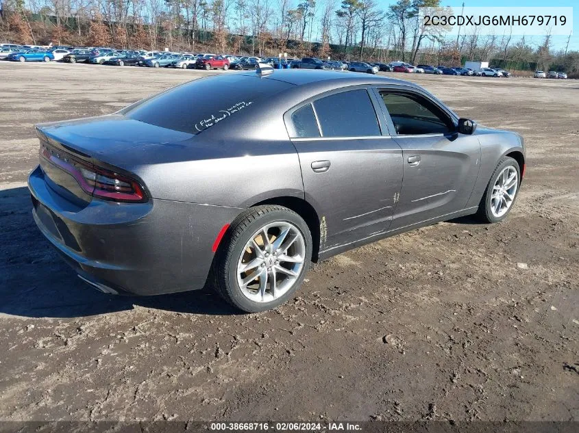 2021 Dodge Charger Sxt Awd VIN: 2C3CDXJG6MH679719 Lot: 38668716