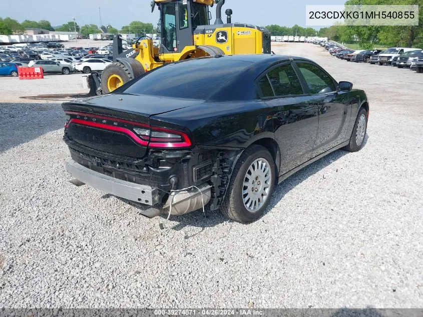 2021 Dodge Charger Police Awd VIN: 2C3CDXKG1MH540855 Lot: 39274871