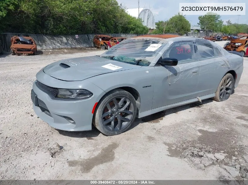 2021 Dodge Charger R/T Rwd VIN: 2C3CDXCT9MH576479 Lot: 39408472