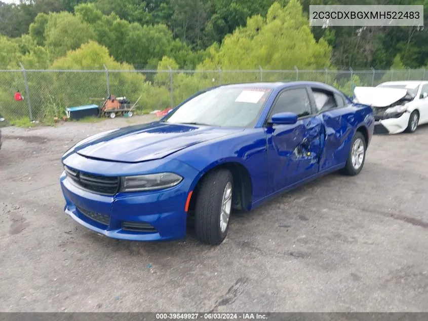 2C3CDXBGXMH522483 2021 Dodge Charger Sxt Rwd