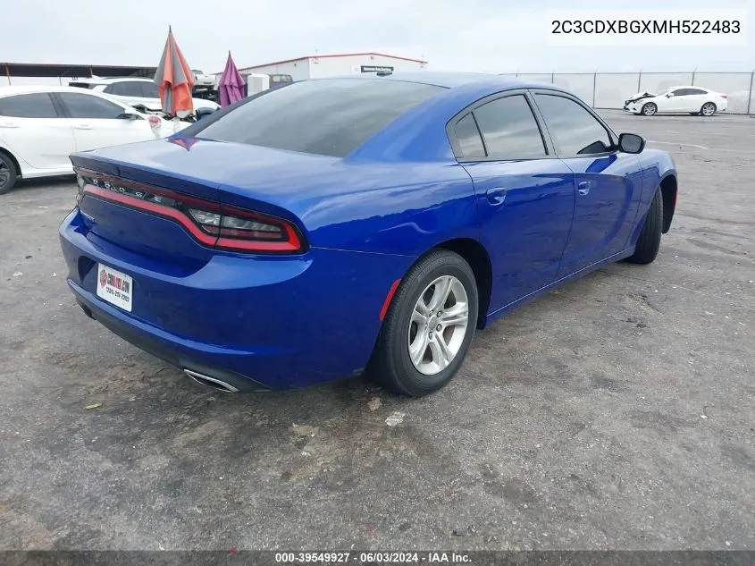 2C3CDXBGXMH522483 2021 Dodge Charger Sxt Rwd